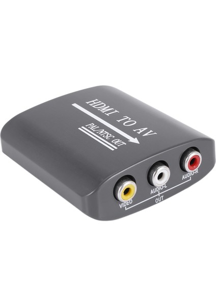 1080P Mini HDMI - Av Dönüştürücü, HDMI - Rca Yüksek Hızlı Yüksek Çözünürlüklü Video Adaptörü, Kişisel Bilgisayarlar Için Uygun (Yurt Dışından)