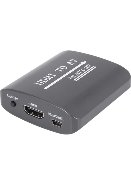 1080P Mini HDMI - Av Dönüştürücü, HDMI - Rca Yüksek Hızlı Yüksek Çözünürlüklü Video Adaptörü, Kişisel Bilgisayarlar Için Uygun (Yurt Dışından)