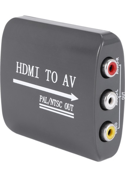 1080P Mini HDMI - Av Dönüştürücü, HDMI - Rca Yüksek Hızlı Yüksek Çözünürlüklü Video Adaptörü, Kişisel Bilgisayarlar Için Uygun (Yurt Dışından)