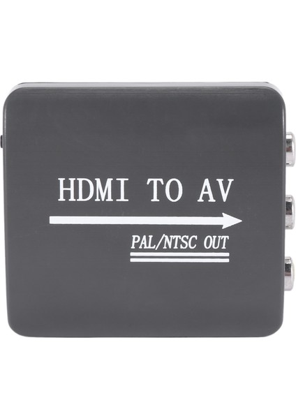 1080P Mini HDMI - Av Dönüştürücü, HDMI - Rca Yüksek Hızlı Yüksek Çözünürlüklü Video Adaptörü, Kişisel Bilgisayarlar Için Uygun (Yurt Dışından)