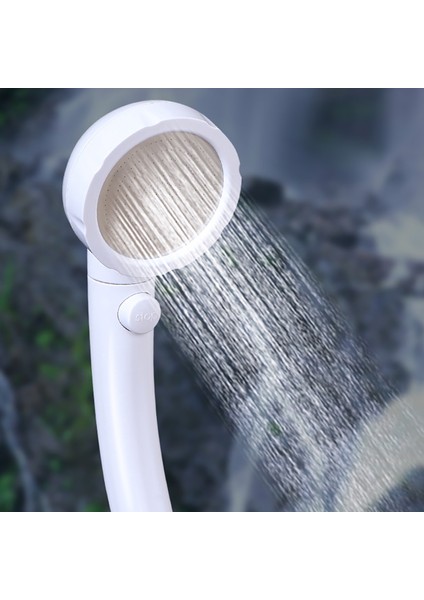 Quanbu Basınçlı Su Tasarruflu Duş Başlığı Abs 3 Hız Ayarlı Banyo El Duşu Hidrofor Duş Başlığı (Yurt Dışından)