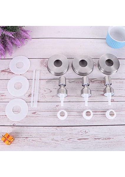 3 Adet Kapaklı Dispenser Pompası Mason Kavanoz Sabun Losyon Dispenser Pompaları (Gümüş) (Yurt Dışından) fiyatları
