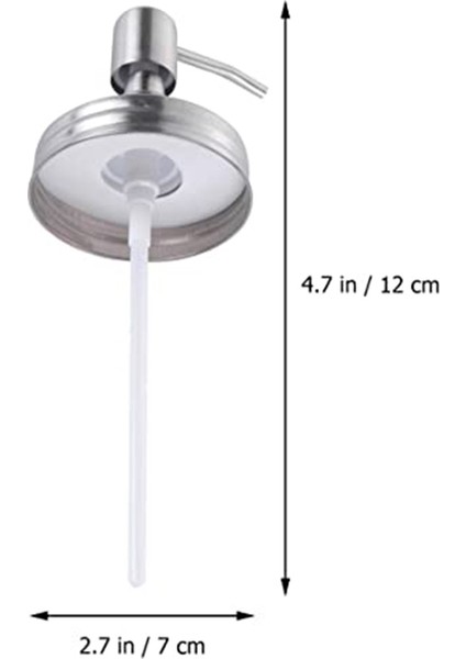 3 Adet Kapaklı Dispenser Pompası Mason Kavanoz Sabun Losyon Dispenser Pompaları (Gümüş) (Yurt Dışından) modelleri
