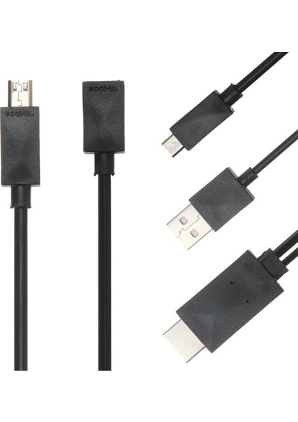 Mikro USB 5 Pinli ve 11 Pinli Mhl - HDMI 1080P Hd Tv Kablosu Adaptörü Android Telefon Için Siyah (Yurt Dışından) modelleri