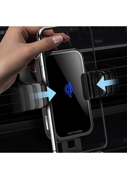 Haoen Akıllı Indüksiyon Araba Kablosuz Şarj Cihazı Qi Standart Cep Telefonu Hızlı Kablosuz Şarj 10W Kablosuz Araç Şarj Cihazı Montajı (Yurt Dışından) fiyatları