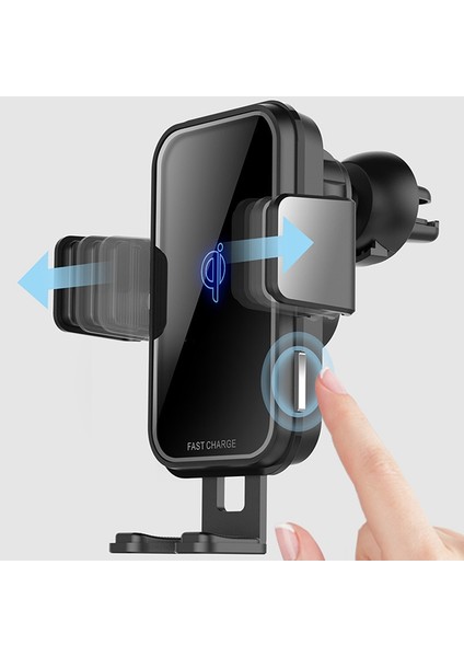 Haoen Akıllı Indüksiyon Araba Kablosuz Şarj Cihazı Qi Standart Cep Telefonu Hızlı Kablosuz Şarj 10W Kablosuz Araç Şarj Cihazı Montajı (Yurt Dışından) modelleri