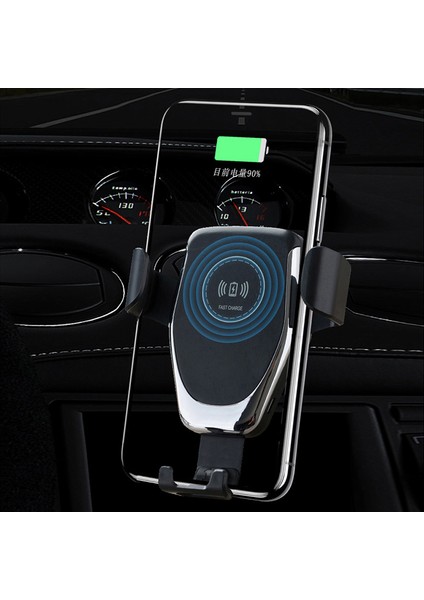 10W Qi Araba Kablosuz Şarj Cihazı Iphone 11 Pro Xr Xs Için Hızlı Şarj Huawei P30 Pro Qi 360 ° Dönebilen Telefon Tutucu Güvenli ve Profesyonel Tasarım (Yurt Dışından) fiyatları
