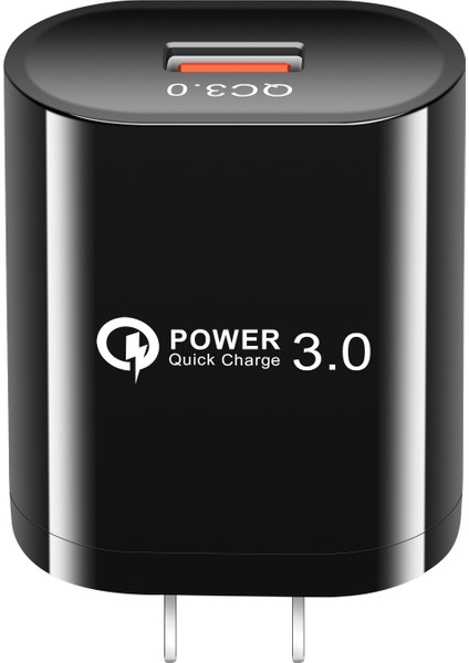 Quanbu Hızlı Şarj USB Şarj Qc3.0 Hızlı Duvar Şarj Samsung Xiaomi IPhone Huawei Tablet Pc Için Abd Plug Siyah (Yurt Dışından) fiyatları