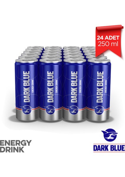 Dark Blue Enerji İçeceği, 250 ml (24'lü Paket, 24 adet x 250 ml)