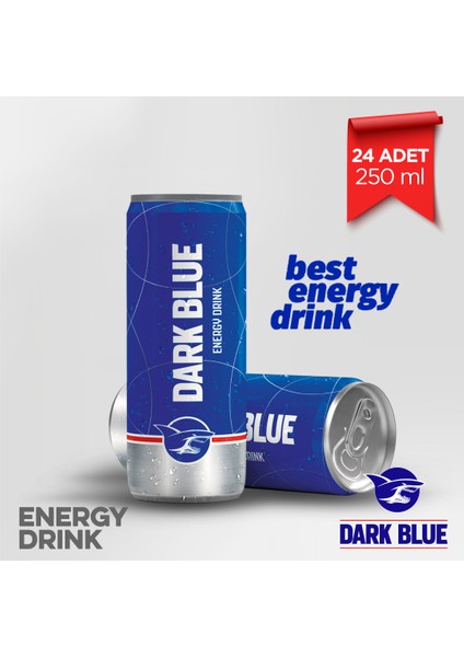 Dark Blue Enerji İçeceği, 250 ml (24'lü Paket, 24 adet x 250 ml)