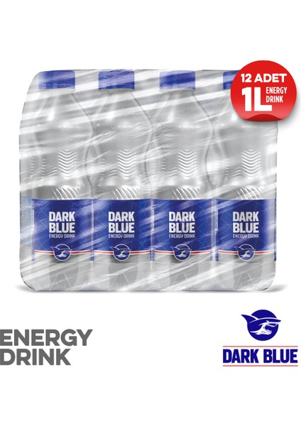 Dark Blue Enerji İçeceği, 1 lt (12'li Paket, 12 adet x 1 lt)