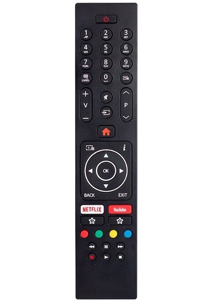 Kl Vestel 4K Smart 55UD8450 55 LCD-LED Tv Kumanda (RC43135 Black Nobrand V2) Yazısız
