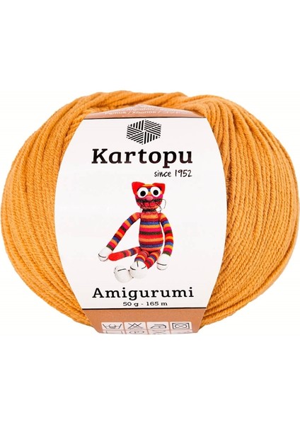 Amigurumi Pamuklu Oyuncak Örgü Ipliği Hardal K355 50 gr
