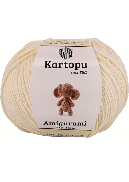 Amigurumi Pamuklu Oyuncak Örgü Ipliği Krem K037 50 gr
