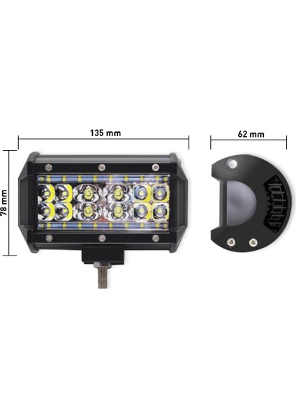 Hügel 84W Bar Tipi LED Sis Farı Takım