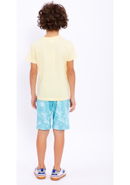 Çocuk Pijama Takımı Erkek Gökyüzü Bermuda Takım fiyatları