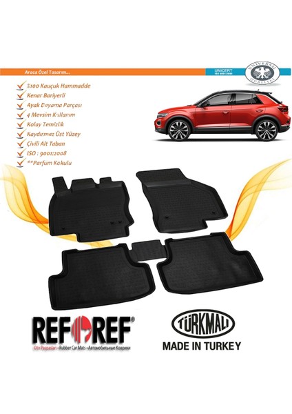 Volkswagen T-Rock 4d Havuzlu Paspas 2019