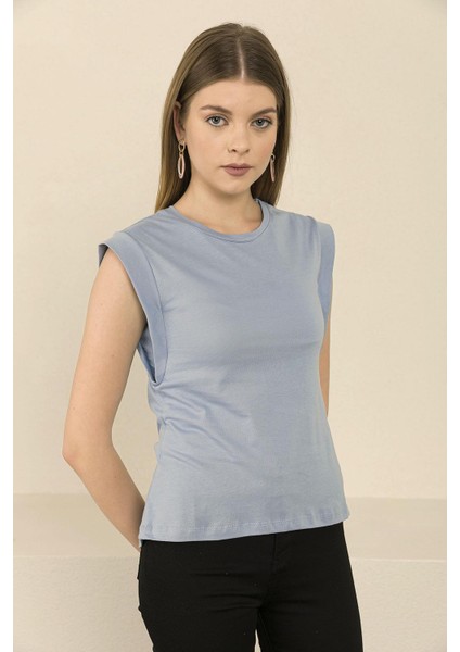 Kadın Kolsuz Bisiklet Yaka Sporcu T-Shirt modelleri