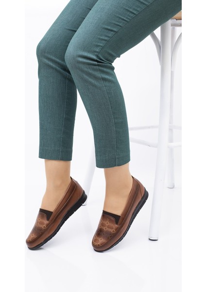 TRZ350 Içi Deri Topuk Jelli Ortopedik Günlük Anne Ayakkabı