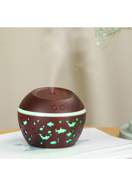 Aroma Difüzör Aroma Diffuser Nemlendirici USB Şarj Edilebilir Yatak Odası Küçük Taşınabilir Sprey Nemlendirici 300ML (Yurt Dışından)