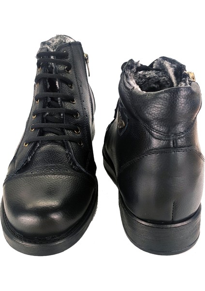 DMT29 Erkek Deri Içi Kürklü Bağcıklı Bot Taba indirimleri
