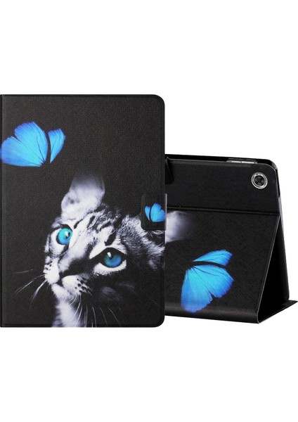 Lenovo Tab Fhd M10 Plus X606F Için Renkli Desenli Deri Kılıf (Yurt Dışından)