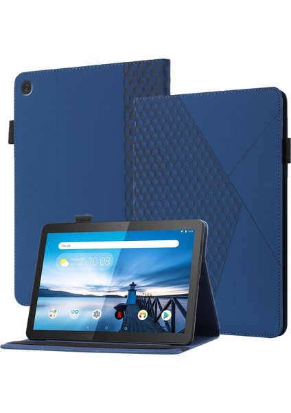 Lenovo Tab M10 TB-X505F/X605F Için Elmas Desenli Deri Kılıf (Yurt Dışından)