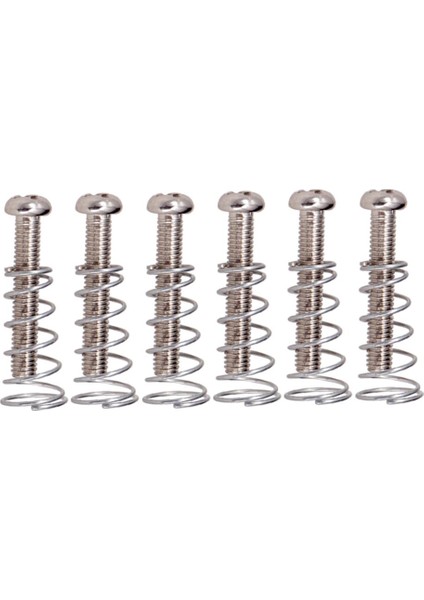 6 Adet Demir Köprü Tailpiece Vidalar + Elektro Gitar Parçaları Için Yaylar Gümüş( Yurt Dışından) fiyatları