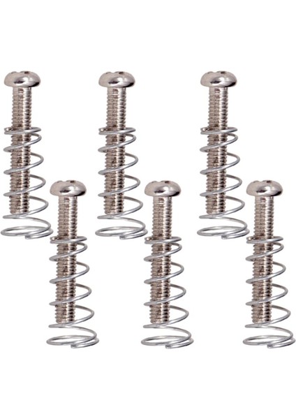 6 Adet Demir Köprü Tailpiece Vidalar + Elektro Gitar Parçaları Için Yaylar Gümüş( Yurt Dışından) modelleri