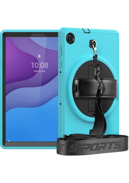Lenovo Tab M10 Plus X606F Için Düşmeye Dayanıklı Tpu + Pc Tablet Kılıfı (Yurt Dışından)