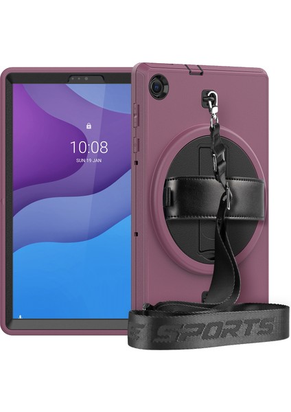 Lenovo Tab M10 Plus X606F Için Düşmeye Dayanıklı Tpu + Pc Tablet Kılıfı (Yurt Dışından)