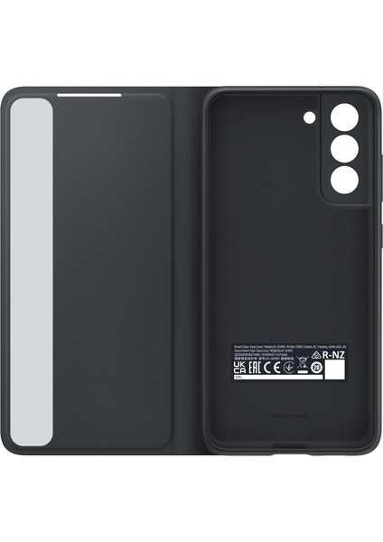 Galaxy S21 FE Smart Clear View Kılıf-Siyah EF-ZG990CBEGTR