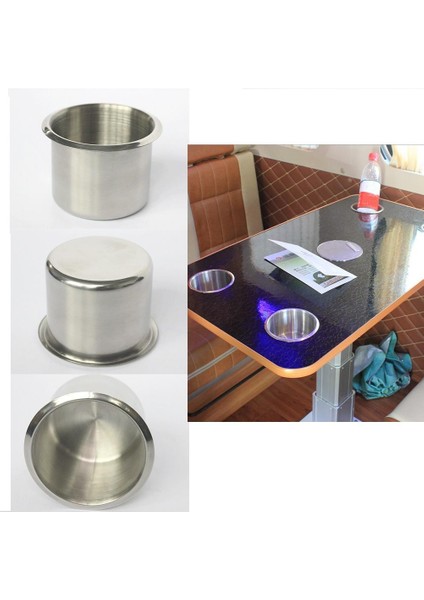 68 mm Paslanmaz Çelik Tekne Rv Camper Fincan Içecek Tutucu 68X55 mm Temizlemek Kolay (Yurt Dışından)