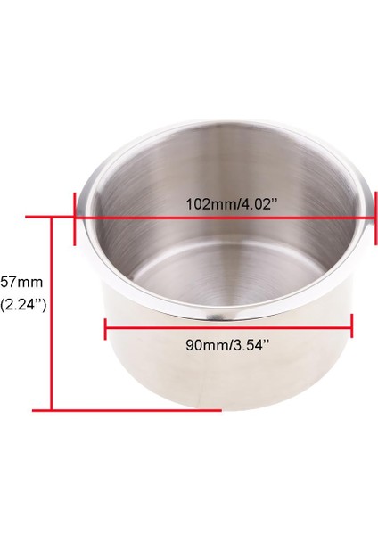Paslanmaz Çelik Gö Mme Kupası Deniz Tekne Rv Camper Için Içecek Tutucu - 90X55 mm (Yurt Dışından) modelleri