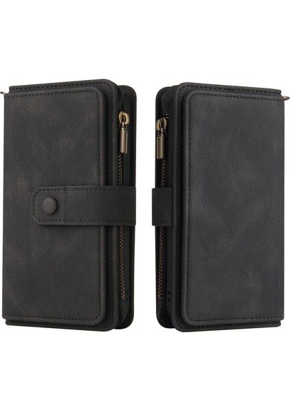 Puluz Oneplus 9 Için Pu + Tpu Deri Kılıf - Siyah (Yurt Dışından)