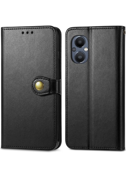 Puluz Oneplus Nord N20 5g Için Düz Renk Deri Kılıf - Siyah (Yurt Dışından)