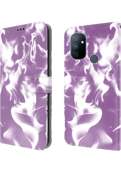 Puluz Oneplus Nord N100 Için Deri Kılıf - Mor (Yurt Dışından)