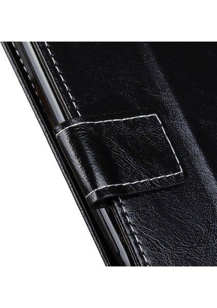 Oneplus 10 Pro Için Retro Deri Kılıf - Siyah (Yurt Dışından)