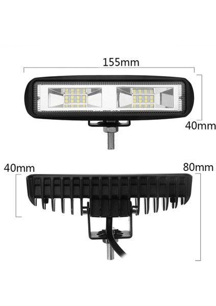 Twiner 60W Motosiklet / Off Road LED Sis Farı Takım