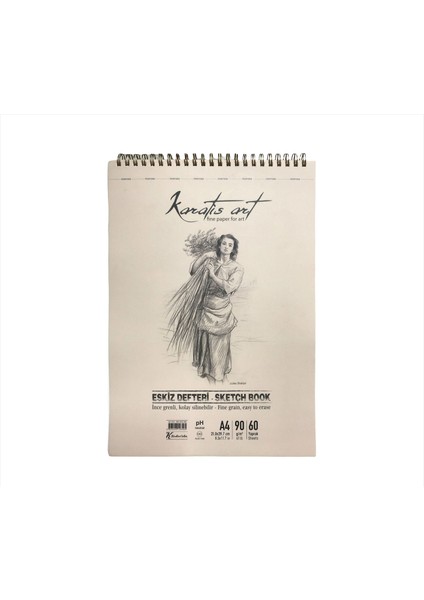 Keskin Karatis Sketck Book Spiralli A4 Eskiz Bloğu