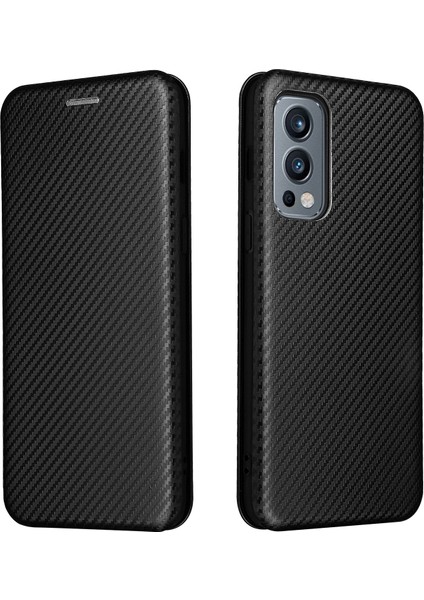 Oneplus Nord 2 5g Için Tpu + Pc + Pu Deri Kılıf - Siyah (Yurt Dışından)