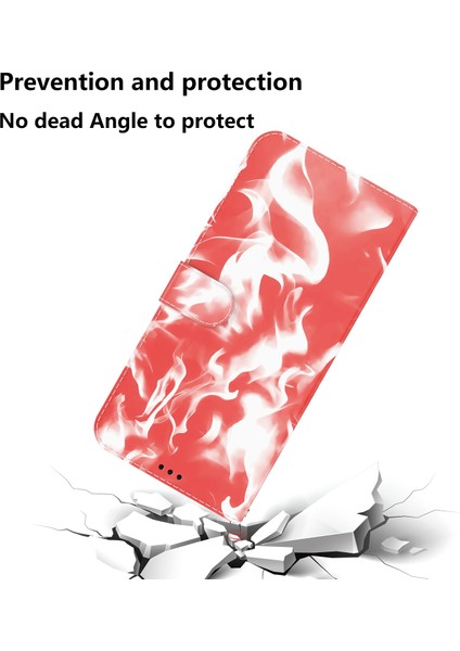 Oneplus 9 Pro Için Deri Kılıf - Kırmızı (Yurt Dışından)