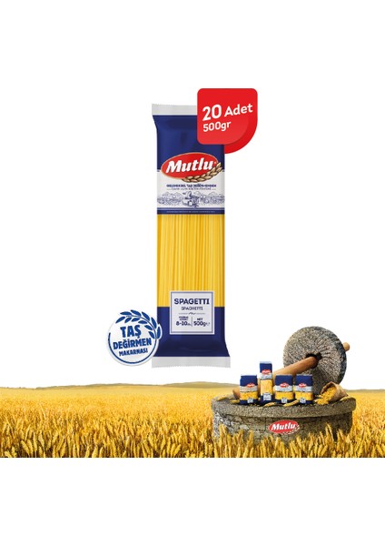 Spagetti / 500 gr - 20 Paket (Spaghetti)