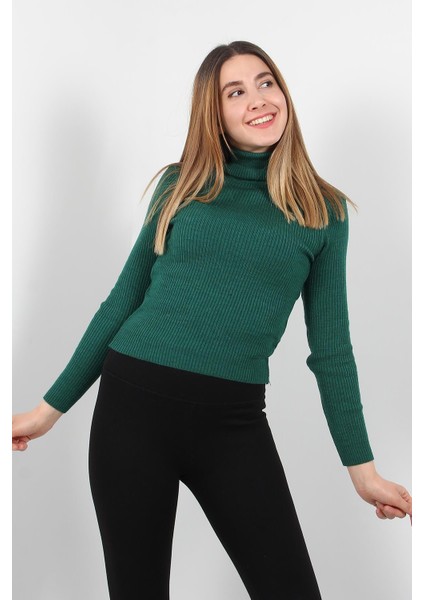 983-10220 Balıkçı Yaka Fitilli Kaşkorse Kazak