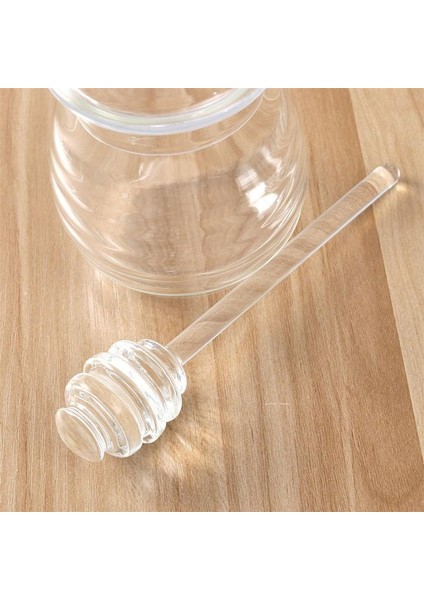 1 Adet 250 Ml Cam Bal Pot Temizle Reçel Kavanoz Kepçe Ve Kapak Güç Şeker Sızdırmazlık Tankı İle Ev Mutfak Organizatör İle Set | Şeker Ve Krema Tencere (Yurt Dışından)