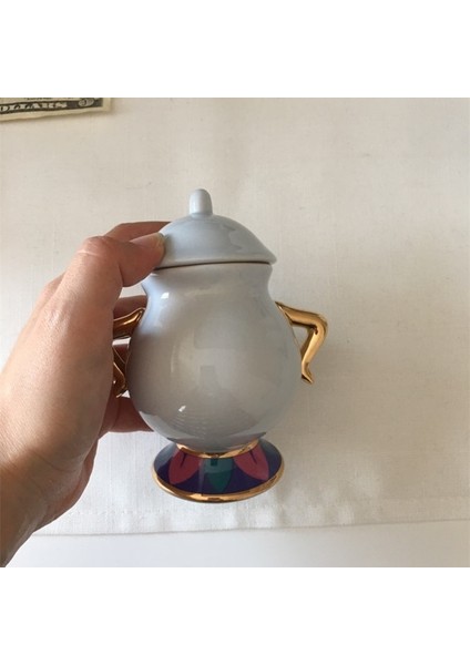 Karikatür Güzellik Ve Canavar Çay Seti Çayır Talaş Kupası Şeker Kase Pot Set Kahve Su Isıtıcısı Doğum Günü Noel Hediyesi | Şeker Ve Krema Tencere (Yurt Dışından)