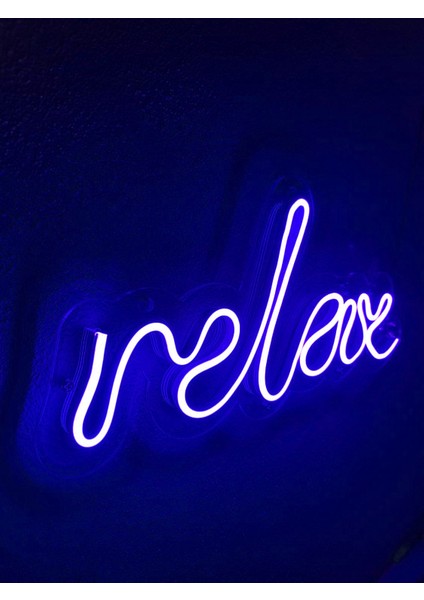 Relax Neon Şekiller Işaret Neon LED Dekoratif Duvar Aydınlatması Neon Duvar Yazısı