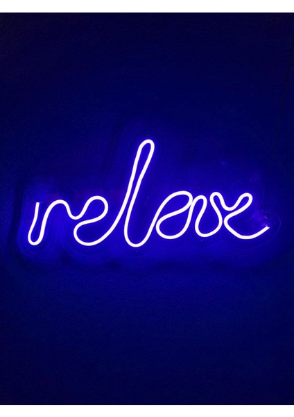 Relax Neon Şekiller Işaret Neon LED Dekoratif Duvar Aydınlatması Neon Duvar Yazısı