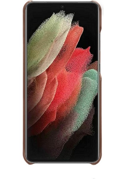 Galaxy S22 Ultra 5g Çizilmeye Dayanıklı Pu Deri Kaplamalı Pc Telefon Kılıfı - Kahverengi (Yurt Dışından) fiyatları