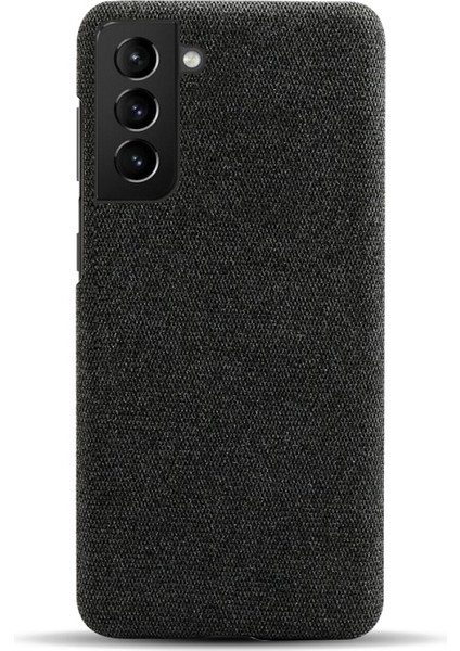Galaxy S21 Fe Ksq Sert Plastik Kapaklı Kumaş Kaplamalı Telefon Kılıfı - Siyah (Yurt Dışından) indirimleri